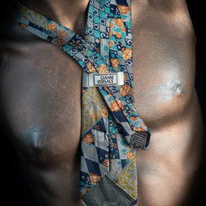 Vintage Versace 80's - Silver, Turquoise and Gold